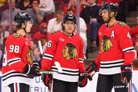 Teuvo Teravainen with the Chicago Blackhawks.