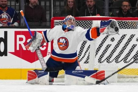 Ilya Sorokin of the New York Islanders. Ilya Sorokin of the New York Islanders.