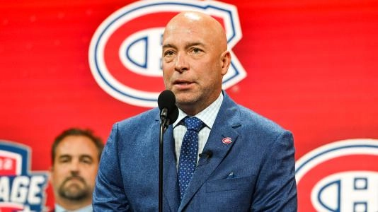 Montreal Canadiens GM Kent Hughes. Montreal Canadiens GM Kent Hughes.