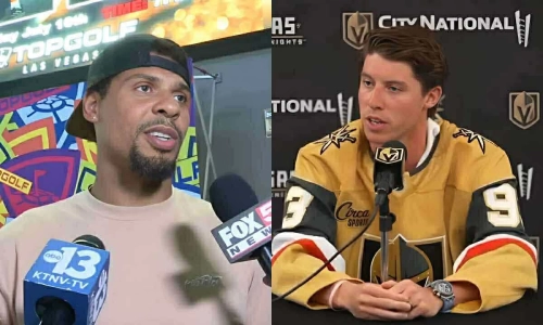 Ryan Reaves (left) and Mitch Marner (right)