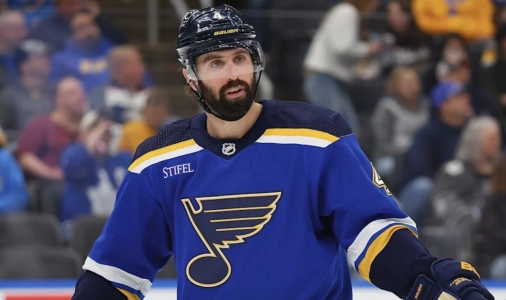 Blues defenseman Nick Leddy Blues defenseman Nick Leddy