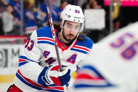 Mika Zibanejad of the New York Rangers.