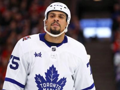 Ryan Reaves with the Toronto Maple Leafs. Ryan Reaves with the Toronto Maple Leafs.
