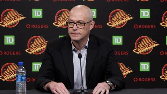 Vancouver Canucks General Manager Patrik Allvin. Vancouver Canucks General Manager Patrik Allvin.