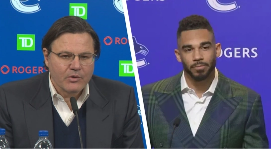 Vancouver Canucks forward Evander Kane. Vancouver Canucks forward Evander Kane.