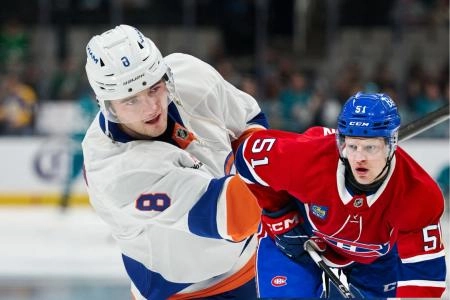 Noah Dobson and Emil Heineman Noah Dobson and Emil Heineman