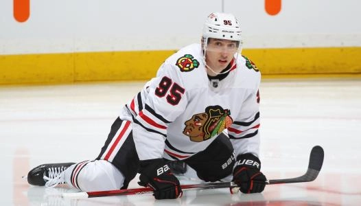 Former Vancouver Canucks forward Ilya Mikheyev with the Chicago Blackhawks. Former Vancouver Canucks forward Ilya Mikheyev with the Chicago Blackhawks.