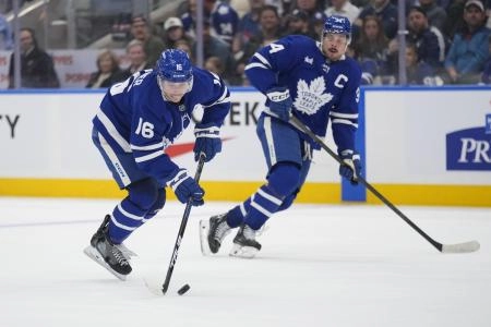 Auston Matthews and Mitch Marner will line up against each other for the first time in their careers this season