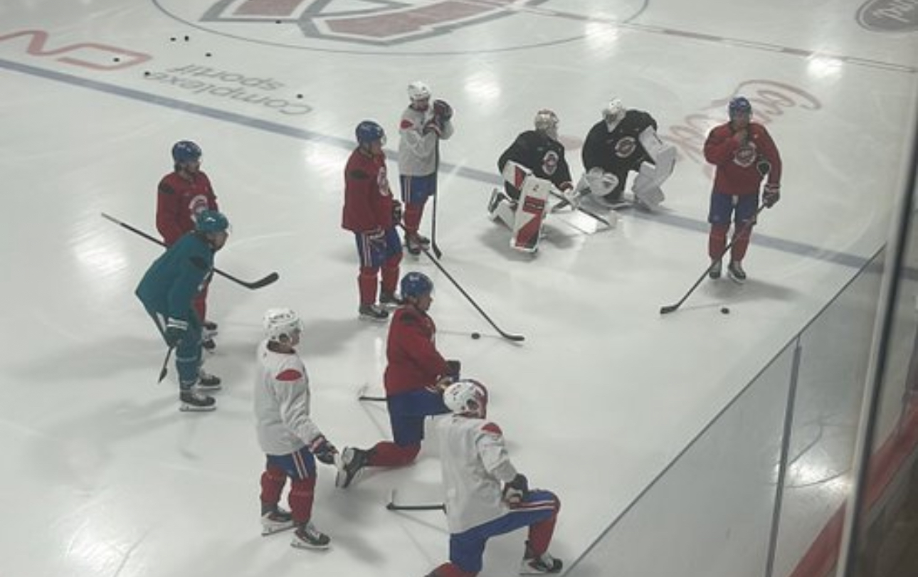 Unexpected Sharks Forward Spotted on the Ice in Brossard With Montreal Canadiens Players