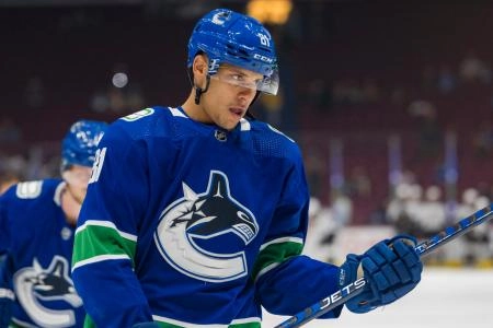 Former Vancouver Canucks forward Dakota Joshua. Former Vancouver Canucks forward Dakota Joshua.