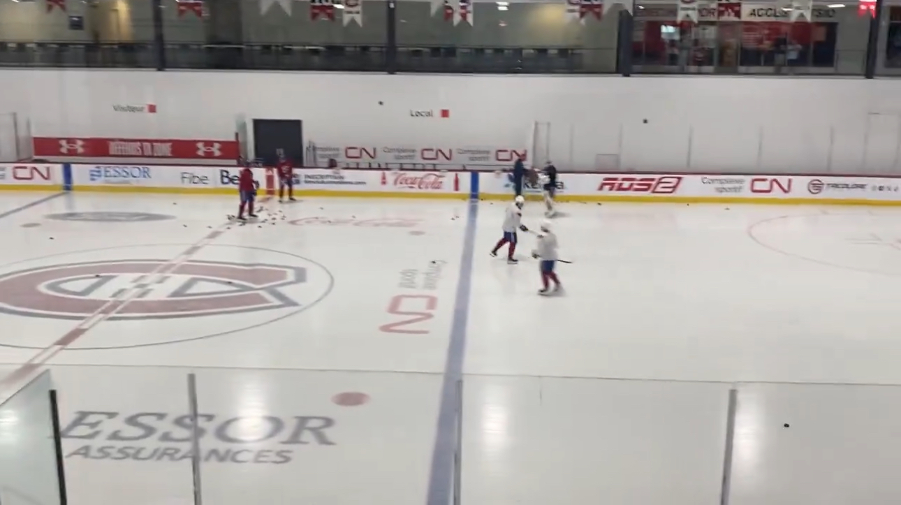 Two New Faces Pull Up to Canadiens Practice in Brossard Today