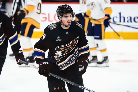 Washington Capitals forward Hendrix Lapierre. Washington Capitals forward Hendrix Lapierre.