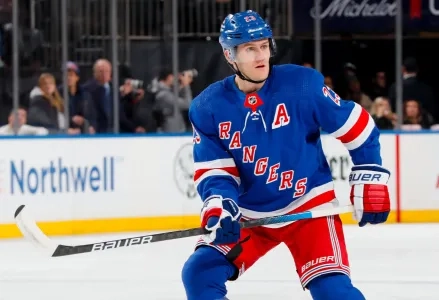 Adam Fox of the New York Rangers.