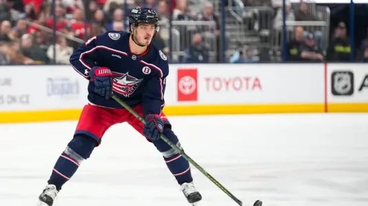 Columbus Blue Jackets forward Cole Sillinger.