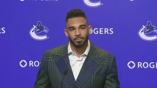Vancouver Canucks forward Evander Kane.