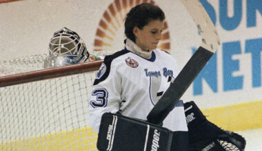 Trailblazing Female NHL Goalie Manon Rheaume's Son Putting on a Show at Summer Showcase