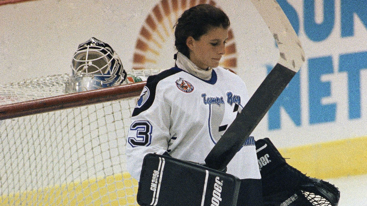 Trailblazing Female NHL Goalie Manon Rheaume's Son Putting on a Show at Summer Showcase