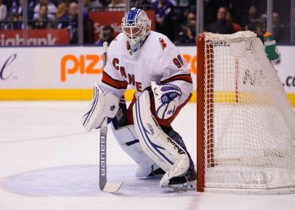 David Ayres backstopped the Hurricanes to a win over the Maple Leafs