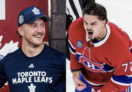 Michael Pezzetta and Arber Xhekaj Michael Pezzetta and Arber Xhekaj