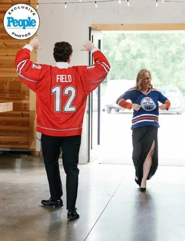 Brianna Chwala/The Unfiltered Collective  Thomas Harley and Emma Maltais wear Benjamin Gleason and Madison Field's jerseys