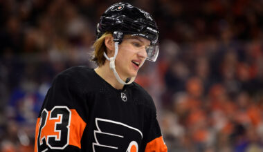 Philadelphia Flyers forward Oskar Lindblom cancer-free after a yearlong battle