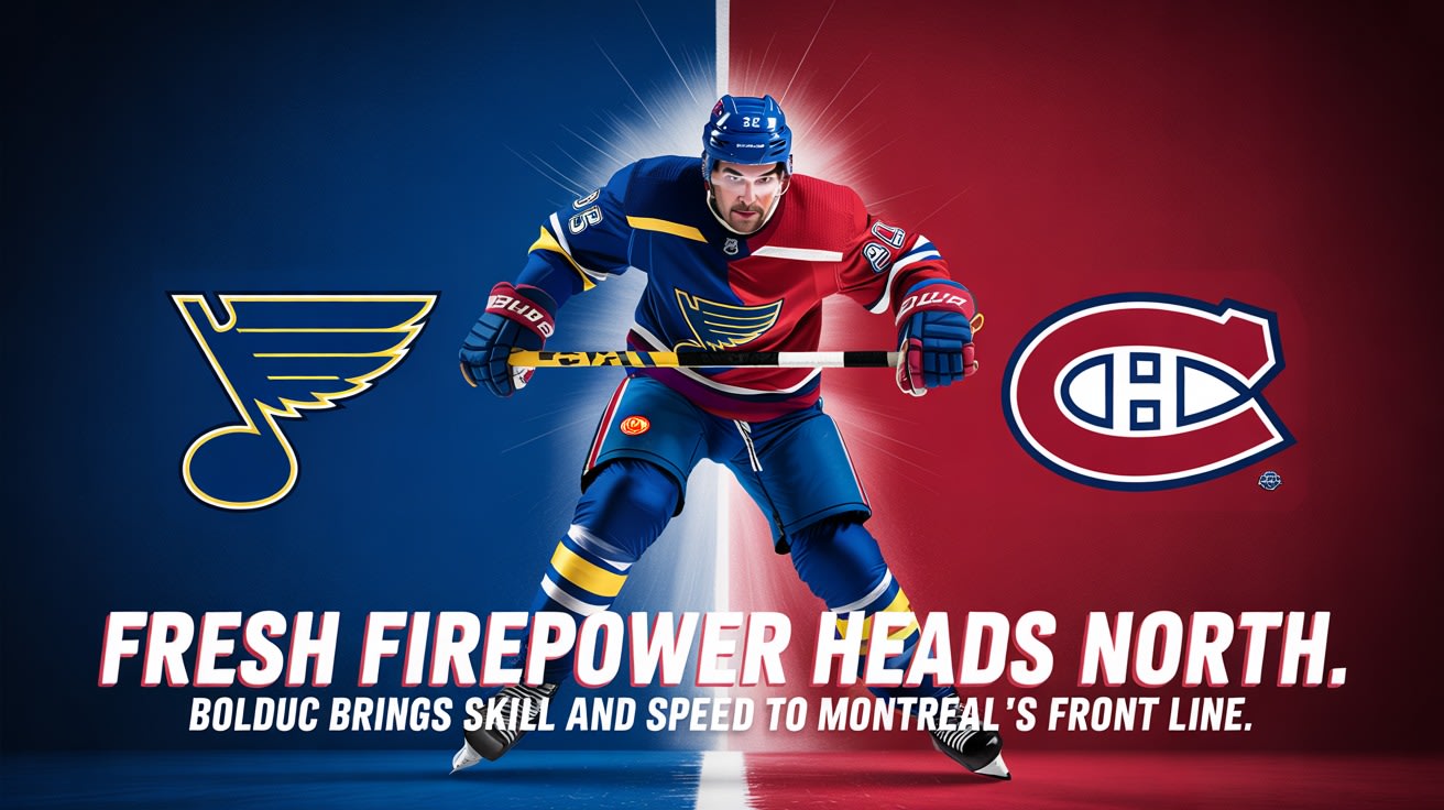 Canadiens acquire forward Zachary Bolduc from the St. Louis Blues
