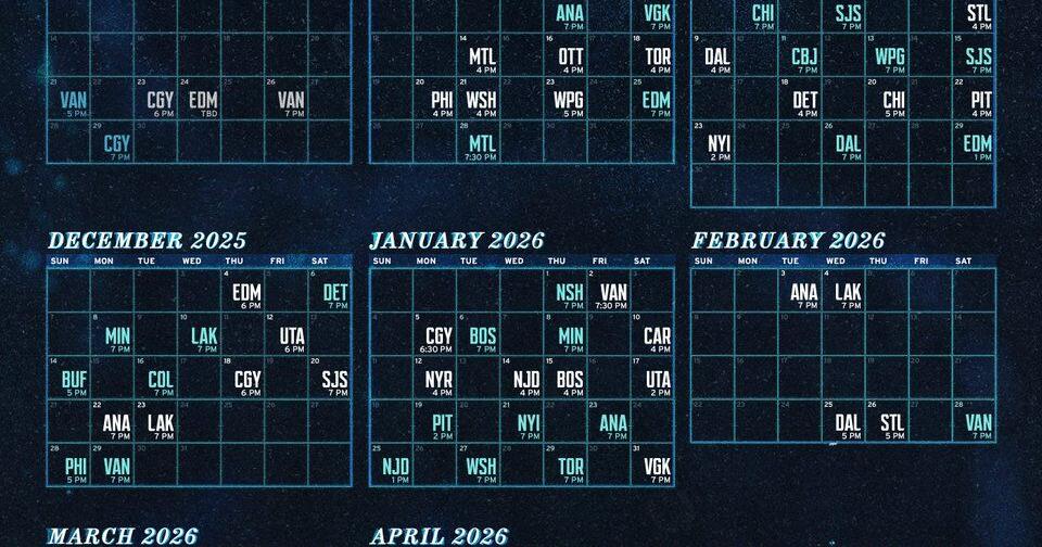 Seattle Kraken release 2025-26 schedule | Sports
