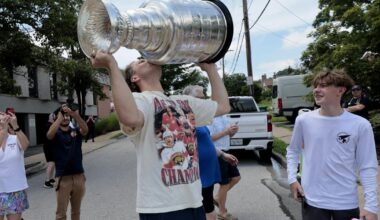Matthew Tkachuk brings the Stanley Cup back to St. Louis