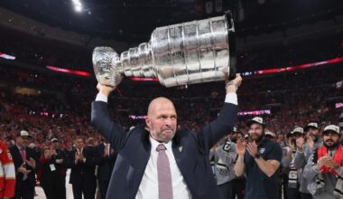 Trophy visit dolphins with Panthers Bill Zito