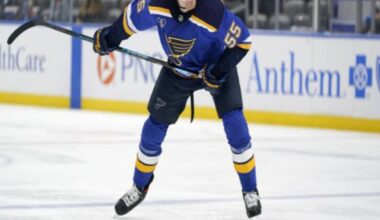 St. Louis Blues defenseman Colton Parayko is out for 6 weeks after injuring his left knee