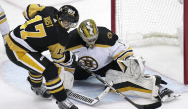 Penguins Practice: Aiming to Break Even; Boston Bottoms Out