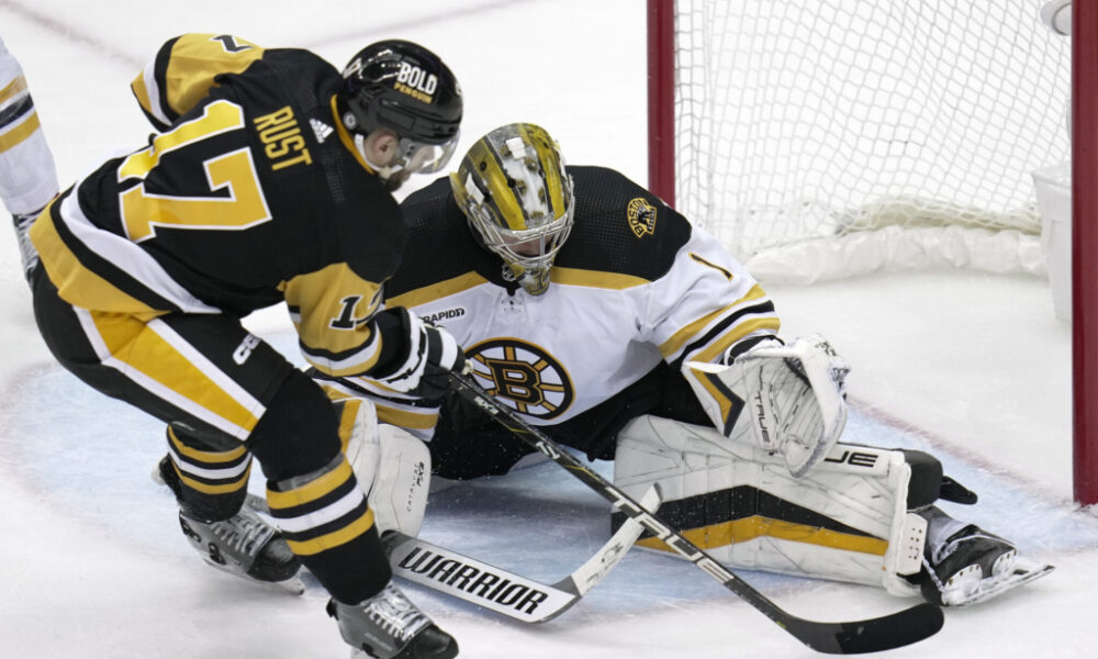 Penguins Practice: Aiming to Break Even; Boston Bottoms Out