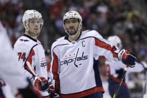 Washington Capital Alex Ovechkin and John Carlson