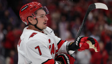 San Jose Sharks' Dmitry Orlov had tough exit from Carolina Hurricanes