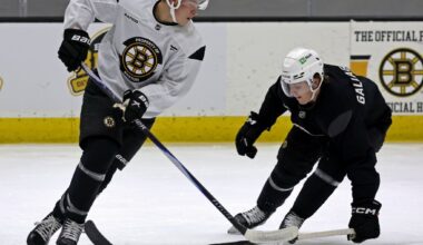 Sounds like Bruins' top prospect James Hagens headed back to school