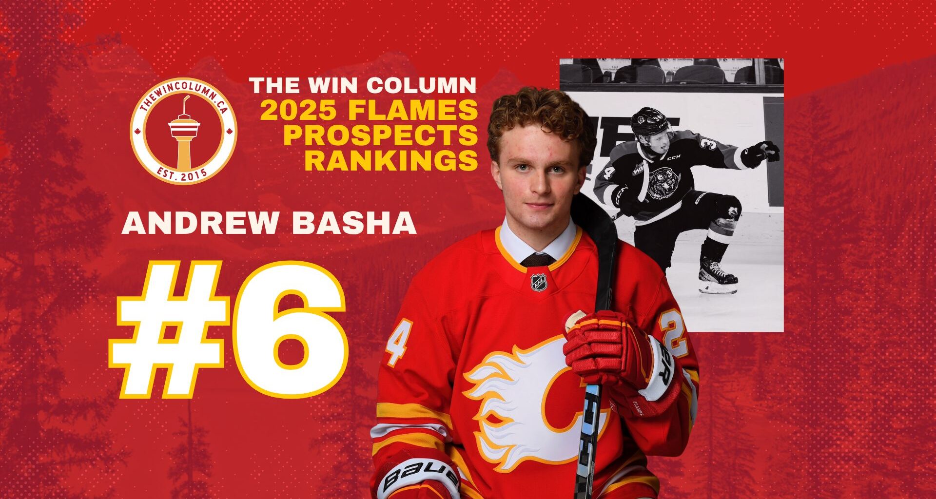 Calgary Flames 2025 Prospects Rankings: #6 Andrew Basha