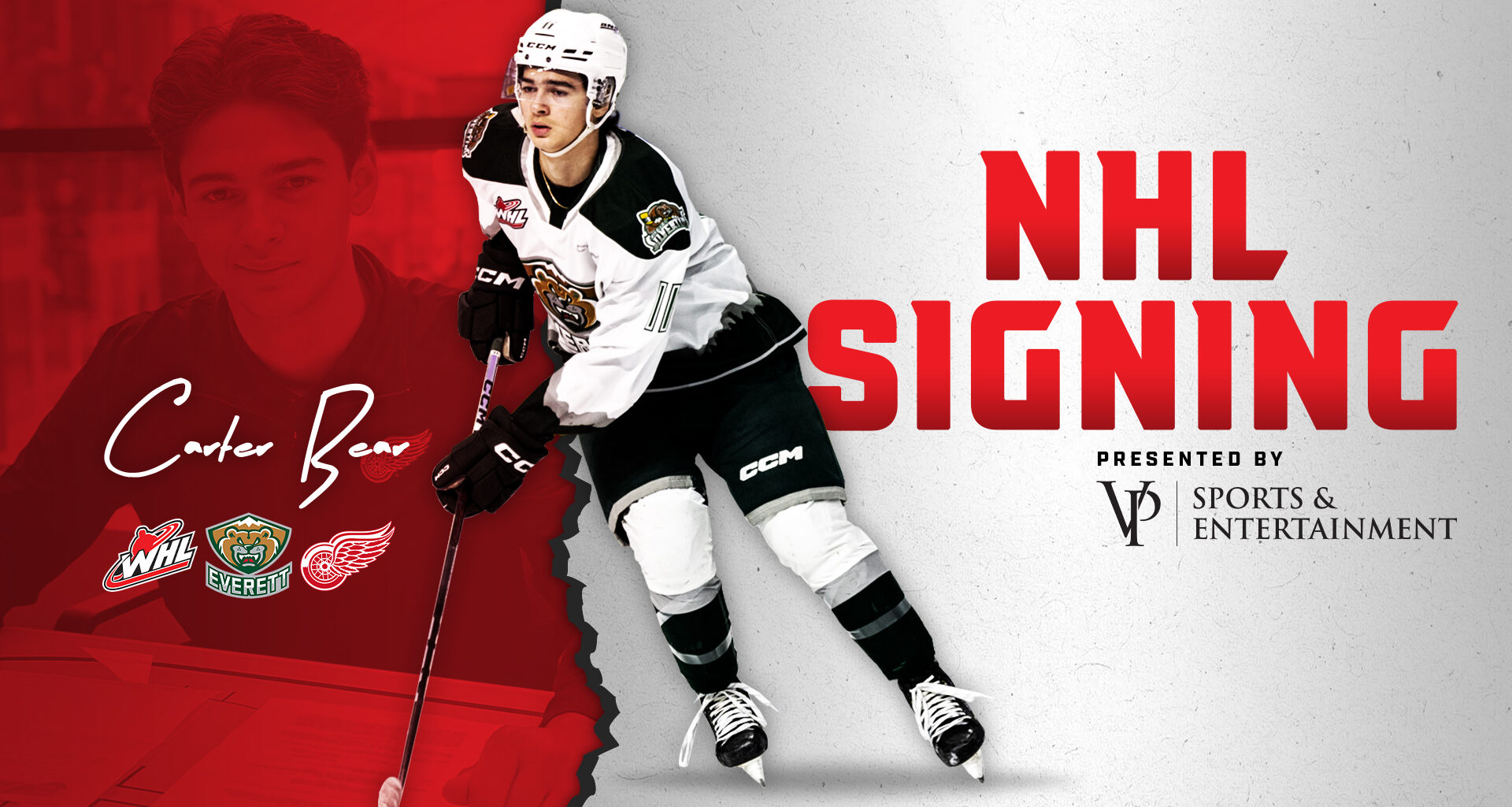 VP Sports & Entertainment presents: Silvertips Forward Bear inks entry-level contract with Detroit Red Wings