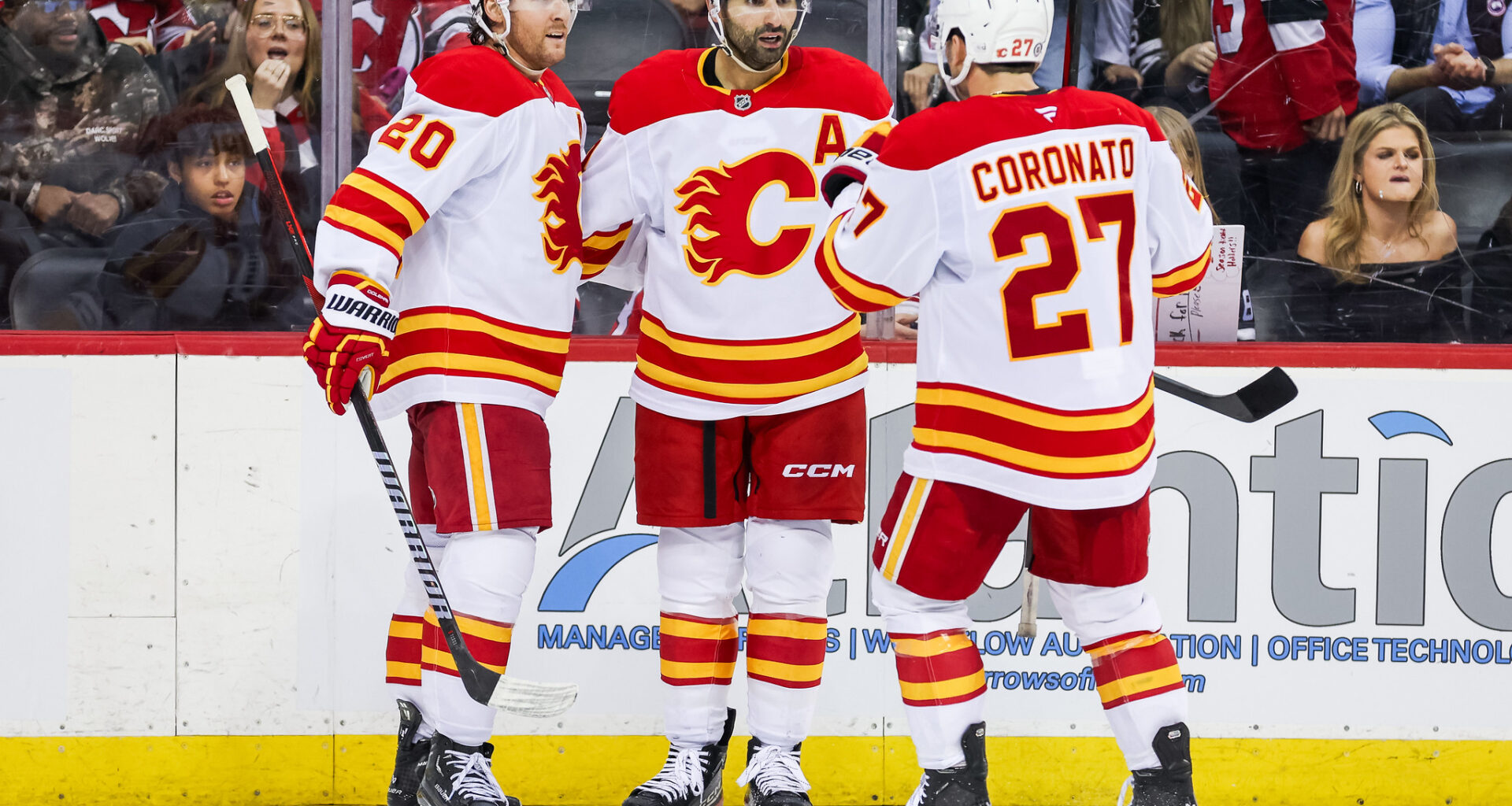 Blake Coleman Nazem Kadri Matt Coronato Calgary Flames