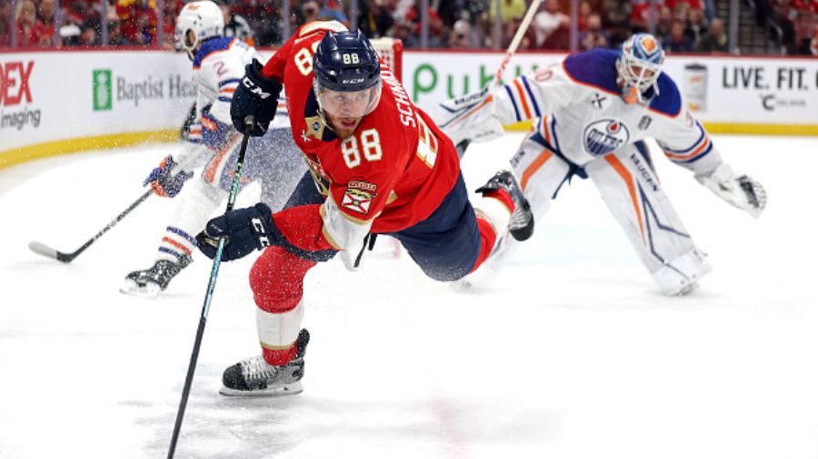 Nate Schmidt #88 of the Florida Panthers Utah Mammoth...