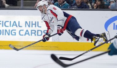 Alex Ovechkin scores his 887th goal to lead the Capitals to a 5-1 win over the Sharks