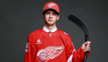 Carter Bear of the Detroit Red Wings