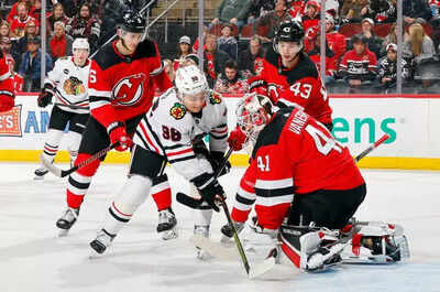 Chicago Blackhawks come up short against New Jersey Devils as Anders Sorensen defends remaining calm on disputed no-call to Connor Bedard