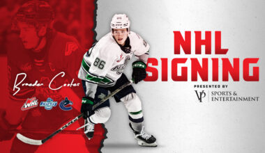 VP Sports & Entertainment presents: Thunderbirds Captain Cootes inks entry-level contract with Vancouver Canucks