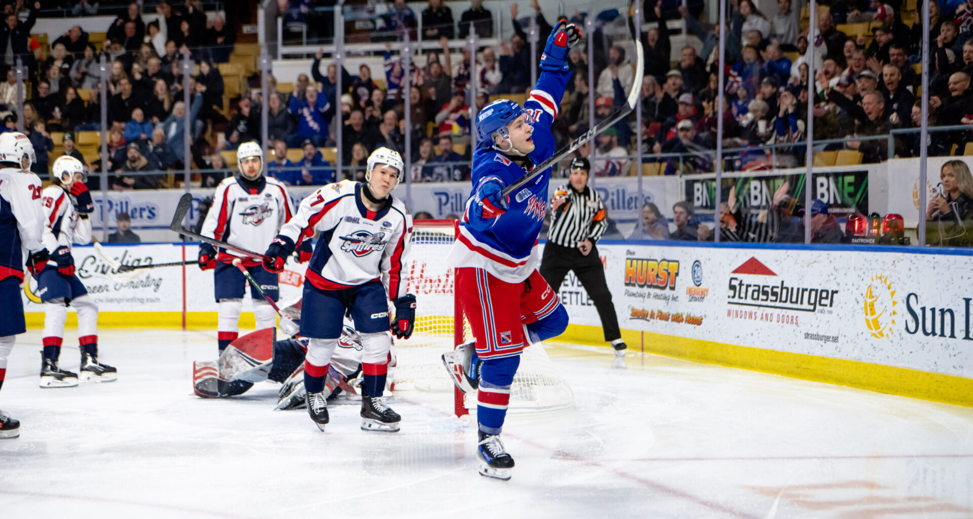 Game Recap: Rangers Score Seven In High-Scoring Victory Over Spitfires