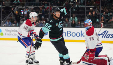 Mountour scores fastest OT goal in NHL history in Kraken's comeback win over Canadiens