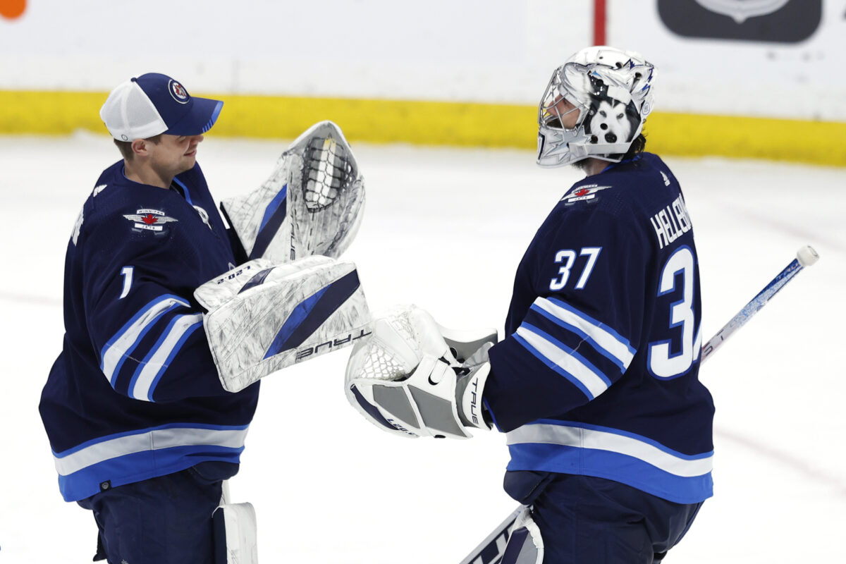 Eric Comrie Connor Hellebuyck Winnipeg Jets