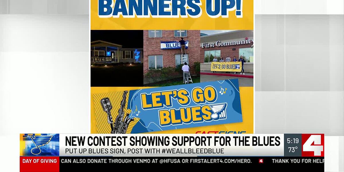 How you can cheer for the Blues during the playoffs and win a prize