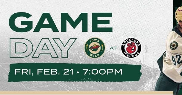 GAME PREVIEW: IOWA WILD AT ROCKFORD ICEHOGS