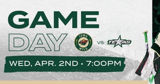 GAME PREVIEW: IOWA WILD AT TEXAS STARS