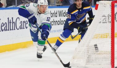 Vancouver Canucks v St Louis Blues